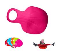 Sled SnowBoard, Plastic Snow Sledge with Handle, Outdoor Winter Toys Skiing Boards, Lightweight Snowboard Sled, Snowboard for Children Play on Ice, Snowy, Grass and Sand (Pink)