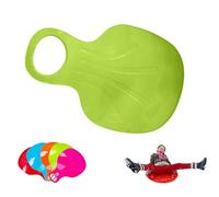 Sled SnowBoard, Plastic Snow Sledge with Handle, Outdoor Winter Toys Skiing Boards, Lightweight Snowboard Sled, Snowboard for Children Play on Ice, Snowy, Grass and Sand (Green)