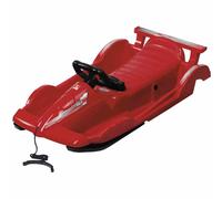 Sled Tobogganing Schneerennen Alps Race Red 81,5 x 40 X 41,5 CM With Steering