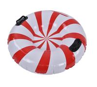 Sledding Tube, Candy Shape Inflatable Snow Slider, Handle Grip Ride On Sled Toy, PVC Cold Weather Outdoor Winter Sport Tube, Family Fun Racing Glide Board, Kids Age 3 Plus Adults Backyard Park