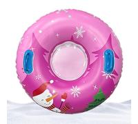 Sledding Tube Round Inflatable Snow Sliding Ring with Handle | Abrasion-Proof Sledding Ring for Gathering Party Driveway Winter Walkway Pool Beach Outdoor Sports