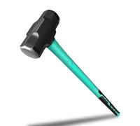 Sledge and Club Hammer with Heavy Duty Construction, Ergonomic No-Slip H-Grip Handle, Fiberglass Core, High Strength Steel for Construction,Land Management, Yard Work (10LB)