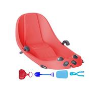 Sledge for Small Children, Winter Sport with Backrest | Sledge for Small Children with Built-in Brake, for Cold Children Preschool Children on Snowy Hills Park Courtyard Play Area