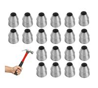 Sledge Hammer Wedge Kit, Handle Wedge Kit Metal , Set Conical Wedges, Installation Tools for Hammer Handle Replacement, Round Wedges