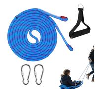 Sledge Pull Strap - 400 cm Adjustable and Non-Slip Strap with Carabiner - Weight Sledge Rope for Strength Training and Fitness | For Workout Sports Fitness Tricycle Small Boats Children Adults J