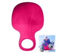 Sledge, Snow Sled Board, Plastic Snow Sledge with Handle, Heavy Duty Ski Board Outdoor Winter Toys Skiing Boards Snowboard for Children Play on Ice Snow Grass and Sand (Pink-1PC)