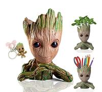 SLEEC Baby Groot Plant Pot, Baby Groot Gifts, Groot Figure, Groot Flower Pot Groot Pen Holder Succulent Plant Pot Groot Teddy Baby Groot Plant Pot Kids Groot Toy Planter Groot Keyring Cute Plant Pot