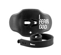 SLEEFS Football Mouth Guard - Youth Mouthguard with Strap - Lip/Teeth Protector Mouthpiece - No Boil - for Youth/Adults, Maximum Air Flow, for All Sports - I Fear God Black