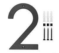 Sleek 12 Inch House Number Set for Easy For outdoor Installation Weather Resistant ABS Material for Years of Use for Homes and Businesses (2)