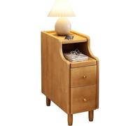 Sleek 2-Piece Nightstand Set - Tall & Slim Modern Bedroom Furniture for nizing Essentials Stylish Storage Solutions for Small Spaces Space-Saving Design
