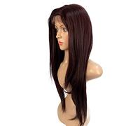 SLEEK 24'' Synthetic Lace Front Wig Free Parting Lace Front Straight Wig 200g Can Be Heated Rian Wig (KOUR99J)