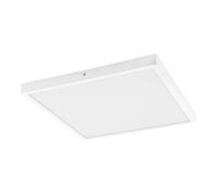 Wall / Ceiling Light White 400mm Square Surface Mounted 25W LED 4000K