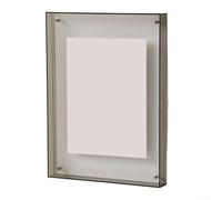 Sleek Acrylic Frame for Photographs and Art, for Creating a Personalized Space in Bedrooms or Living Rooms (Gray)