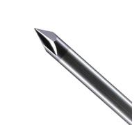 Sleek and Effective Solid Carbide Chamfer Mill featuring Two Flutes at a Precise Angle of 60 Degrees for Enhanced Performance