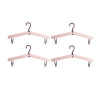 Sleek And Practical A Set Of Four Hangars That Your Clothing And Accessories Stay Neat And Tidy While You're On The Move (Pink)