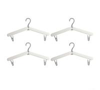 Sleek And Practical A Set Of Four Hangars That Your Clothing And Accessories Stay Neat And Tidy While You're On The Move (White)