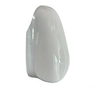 Sleek and Right Side Wing Mirror Cover, Gloss Black White Wing Mirror Cover for Toyota Yaris 2012-2020 Left Right Replacement(White-R)