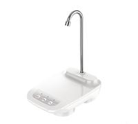 Sleek Automated USB Water Pump Dispenser Compatible with Most Standard Bottle Sizes from 2 5 to 5 Gallons (White)
