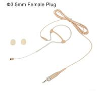 Sleek Beige Earhook Design Microphone Tailored to Fit Comfortably Throughout the Day (B(For))