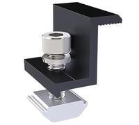Sleek Black Finish Aluminum Alloy Clamping System Designed for Easy Setup (4X 30mm End clamp)