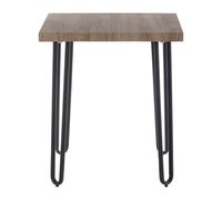Sleek Borough Side Table, Slightly Angled Legs Table By The Couch, Veneer Top Bed Side Table For Bedroom