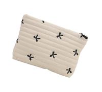 Sleek Bowknot Design Cosmetic Bag Multi-Compartment Cosmetic Bag Unique Bowknot Design Storage Container Home Organizer