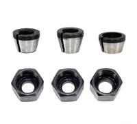 Sl arbide Collet Chuck Adapter Complete with Nut for Efficient Operation in Woodworking Projects (6.35mm)