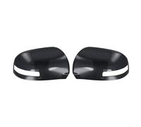 Sleek Carbon Fiber Style Rear View Mirror Cover Trim for Mitsubishi Outlander 2013 2020 Vehicles
