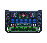 Sleek Compact Design Sound Card Mixer Ideal for Podcasters and Streamers