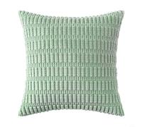 Sleek Contemporary Design of These Corduroy Throw Pillows That Perfectly Fit into Modern Home Decor Themes (20x20inch/50x50cm Cyan)