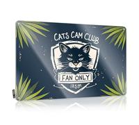 Sl ool Wall Decor Rustic Wall Poster, Kitchen Sets Funny Quote Design For Work Garage | Collection Anti-rust Metal Cats Cam Club: Fan Only Since 1859(30X40CM)