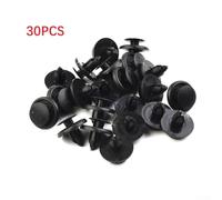 Sleek Design and Functionality Combined Get Your Hands on a Pack of and Reliable Black Plastic Car Rivets (Totaling to a Count of 30)
