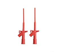Sleek Design Ergonomic Handle on Each of the Two PCS Insulated Multimeter Probe Cables Available (Red)