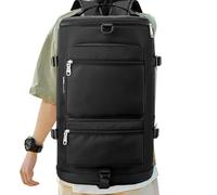 Sleek Design Gym Backpack, Sports Duffel Bag, Sturdy Overnight Travel Bag, Decorative Weekender Bag, 630 g for Indoor, Outdoor, Present, Gym, Event Sports, Travels, Multicolour, Black,