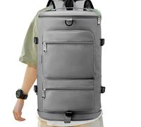Sleek Design Gym Backpack, Sports Duffel Bag, Sturdy Overnight Travel Bag, Decorative Weekender Bag, 630 g for Indoor, Outdoor, Present, Gym, Event Sports, Travels, Multicolour, Gray, riferimento