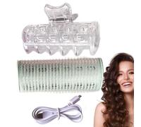 Sleek Design Hair Roller, Usb Hair Curler, Hair Curling Tools, Portable Hairs Rollers 3.2×8.5cm for Curling Styling, Bangs Curling Device, Curler, Pink, Purple, Blue, Green, Black Color