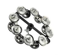 Sleek Design Hat Tambourine with Steel Bells Ideal for Stage Performances