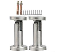 Sleek Design Meets Durability Heavy Duty Magnetic Door Stops in a Modern Finish for Office or Home Spaces (Silver)