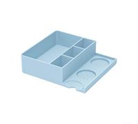Sleek Design Meets Utility Dual Functionality of the Silicone Tamper Mat and Knock Box Enhances Efficiency (Blue)