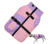 Sleek Design Puppy Winter Sweater, Dog Winter Jacket, Cold Weather Coat, Thickened Dog Winter Clothing for Dogs, Home Indoor, Outdoor, Cold Weather, Living Room, Wine Red, Pink Color