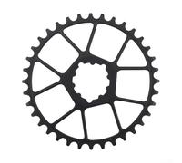 Sleek Design Ultralight Direct Mount Chainsaw Compatible with Both Mountain and Road Biking Needs; Engineered for Optimal Performance Over Time (34T Black)