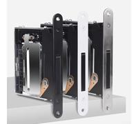 Sleek Discreet Locks Without Handles Creating a Modern Look While Offering Quiet Secure Access to Rooms (White)