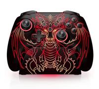 Sl ragon Motif Wireless PC Controller with Charging Dock,Programmable USB Gaming Controller for PC/Android/iOS/Switch/Switch 2,Gamepad with Hall Sensor&Turbo Vibration No Drift No Deadzone&RGB