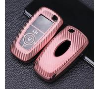 Sleek For TPU Carbon Fiber Full Coverage Case for Your For Ford For Smart Key (2017 2022), Keeps It Safe and Secure (Pink)