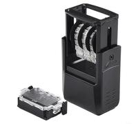 Sleek For Trodat Self Inking Mini Dater 4810 for All Your Stamping Needs (English Calendar - Black)