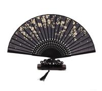 Sleek Handheld Fans Crafted From Materials For Both Aesthetic Appeal And Practical Use During Warm Days (A)