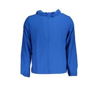Sleek Hooded Sports Jacket in Blue - male - Calvin Klein - Light Jackets - Blue - S - Jackets S