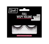 Sleek MakeUP False Lashes, Reusable and Easy to Apply, Latex-Free Glue Included, Full Wispy Volume, 1 Pair