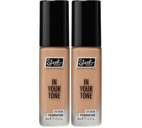 Sleek MakeUP In Your Tone 24 Hour Foundation, Medium Buildable Coverage in 30 Shades, Semi-Matte Flawless Finish, 5C, 30ml (Pack of 2)
