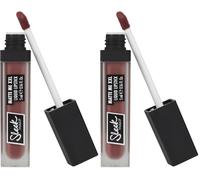 Sleek MakeUP Matte Me XXL Liquid Lipstick, High Impact Colour, Longlasting and Transfer Proof, Mauvin' On Up, 5ml (Pack of 2)